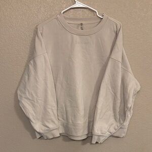 Calvin Klein Women's Cream Sweatshirt